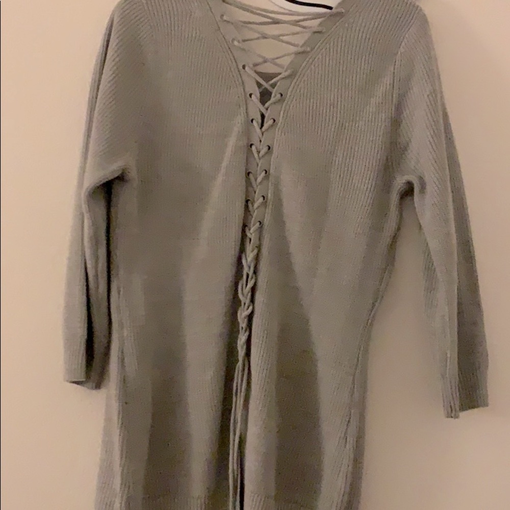 Gray sweater